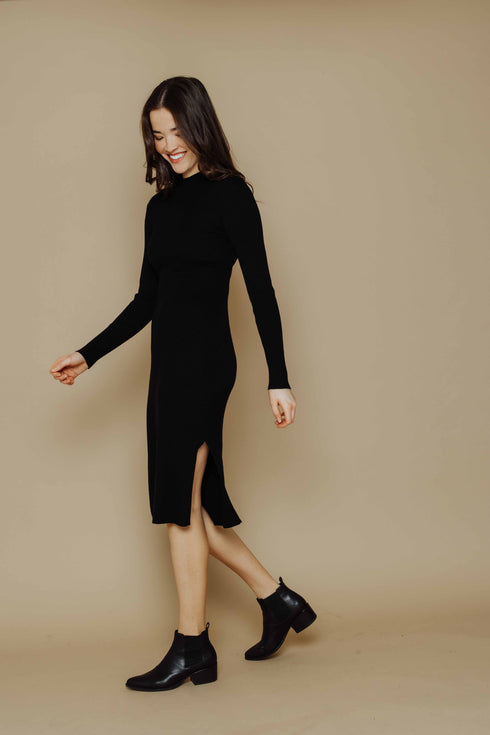 Adele-Rib Knit Maxi Dress